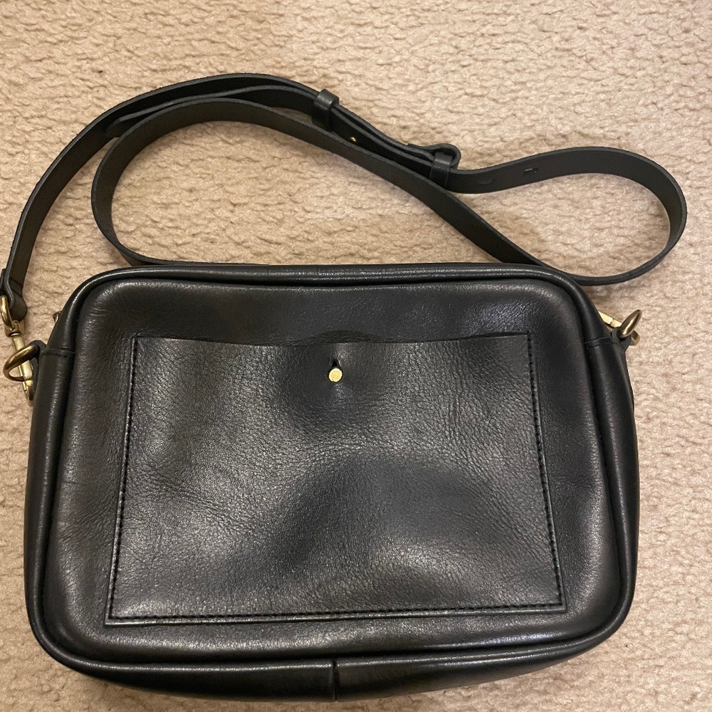 Madewell black transport bag